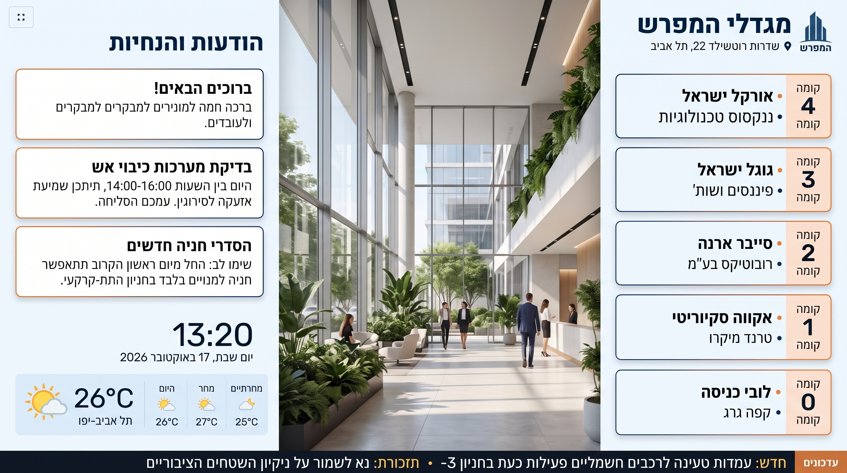 שילוט דיגיטלי מתקדם Lobbify